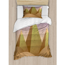 Pyramids Dune Sand Duvet Cover Set