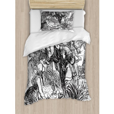 Old Engraving Baby Duvet Cover Set