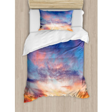 Sunset Cloudscape Sky Duvet Cover Set