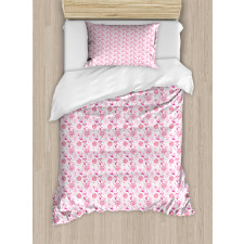 Hearts Dandelions Duvet Cover Set