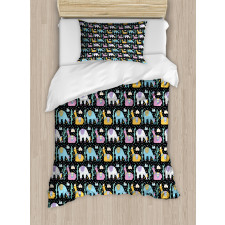 Orient Fluffy Animals Cactus Duvet Cover Set