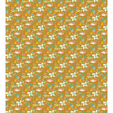 Organic Summer Blossoms Art Duvet Cover Set