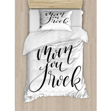 Mother Love Phrase Art Duvet Cover Set