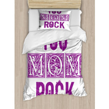 Mother's Day Typography Duvet Cover Set