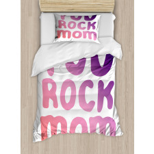 Gradient Mother's Day Art Duvet Cover Set