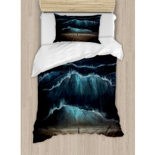 Gothic Wave Alone Woman Duvet Cover Set