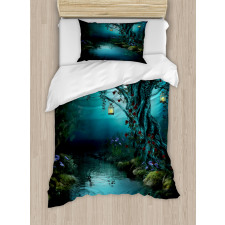 Mystical Forest Lake Duvet Cover Set