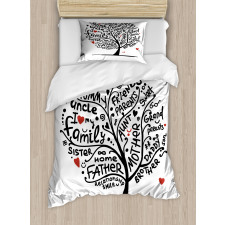 Calligraphic Doodling Duvet Cover Set