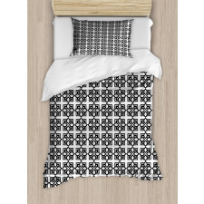 Monochrome Vintage Motif Duvet Cover Set