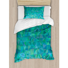 Triangle Mosaic Design Duvet Cover Set