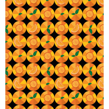 Tangerine Tones Citrus Art Duvet Cover Set