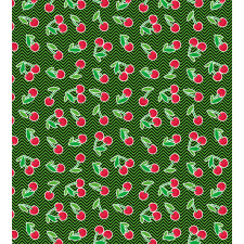 Fresh Fruits on Zigzag Art Duvet Cover Set