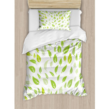 Summer Spring Garden Leaf Duvet Cover Set