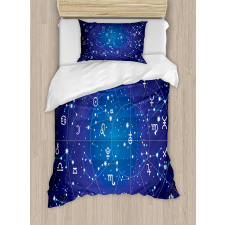 Constellation Zodiac Duvet Cover Set