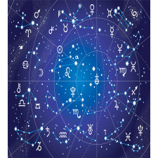 Constellation Zodiac Duvet Cover Set