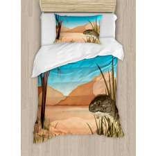 Desert Tropical Nature Duvet Cover Set