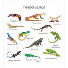Exotic Lizard Reptiles Duvet Cover Set