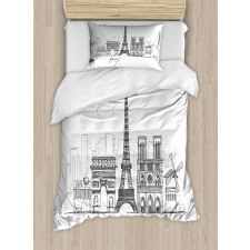 Retro Sketch Duvet Cover Set