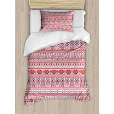 Repetitive Abstract Ethnic Duvet Cover Set