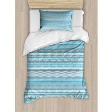 Horizontal Strips and Zigzags Duvet Cover Set