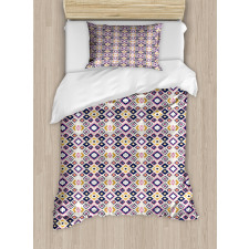 Ikat Inspired Ornate Design Duvet Cover Set