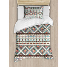 Retro Style Native Ornaments Duvet Cover Set