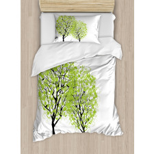 Warm Season Tree Duvet Cover Set