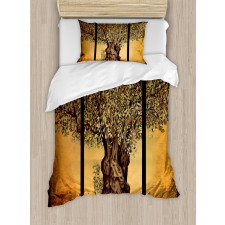 Greece Olive Trees Duvet Cover Set