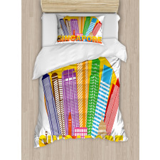 Typography and Skyline Duvet Cover Set