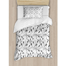 Autumn Leaves and Branches Duvet Cover Set