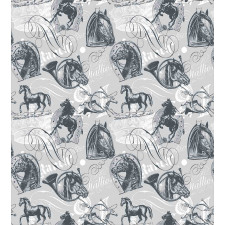 Horse Royal Animal Retro Duvet Cover Set