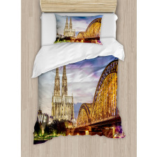 Old Bridge and Rhine Duvet Cover Set