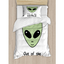 Out of This World UFO Being Duvet Cover Set