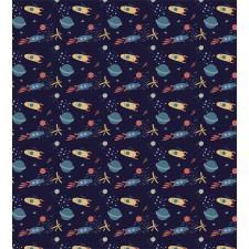 Stars Rockets and Planets Duvet Cover Set