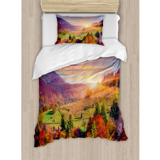 Morning in Mountain Tree Duvet Cover Set