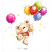Teddy Bear with Baloon Duvet Cover Set