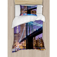 Bridge Towards Manhattan Duvet Cover Set