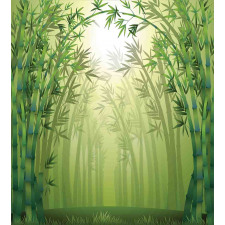 Bamboo Trees in Forest Duvet Cover Set