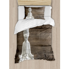 Meditating Asian Baby Duvet Cover Set