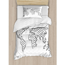 Sketch Outline Duvet Cover Set