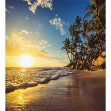Exotic Beach Sunset Duvet Cover Set