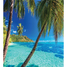 Palm Trees Sea Beach Duvet Cover Set