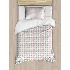 Creamy Cupcakes in Rounds Duvet Cover Set