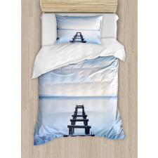 Old Jetty Blue Sky Duvet Cover Set