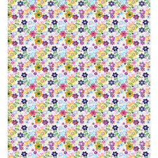 Colorful Translucent Flowers Duvet Cover Set
