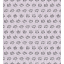 Hand Drawn Flowers and Dots Duvet Cover Set