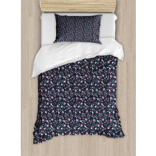 Spring Style Flowers Print Duvet Cover Set