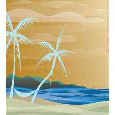 Sandy Exotic Beach Duvet Cover Set