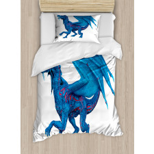 Wild Creature with Wings Duvet Cover Set