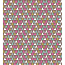 Colorful Vintage Triangles Duvet Cover Set